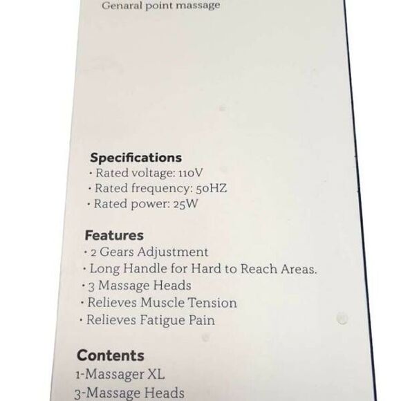 Sealy Extra Long Handle Massager XL | Great for Back | Brand New In Sealed Box - Picture 4 of 6